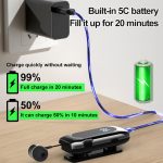 K55 Einziehbares Kabel BT5.2 Smart In-Ear-Einzelsportkopfhörer – Bild 3