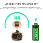 B5 Retro Phonograph Design Tragbarer drahtloser Stereo -Lautsprecher – Bild 6