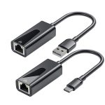 1000 Mbit/s RJ45-Netzwerkkarte USB-Ethernet-Adapter, USB 3.0, Type-C – Bild 2