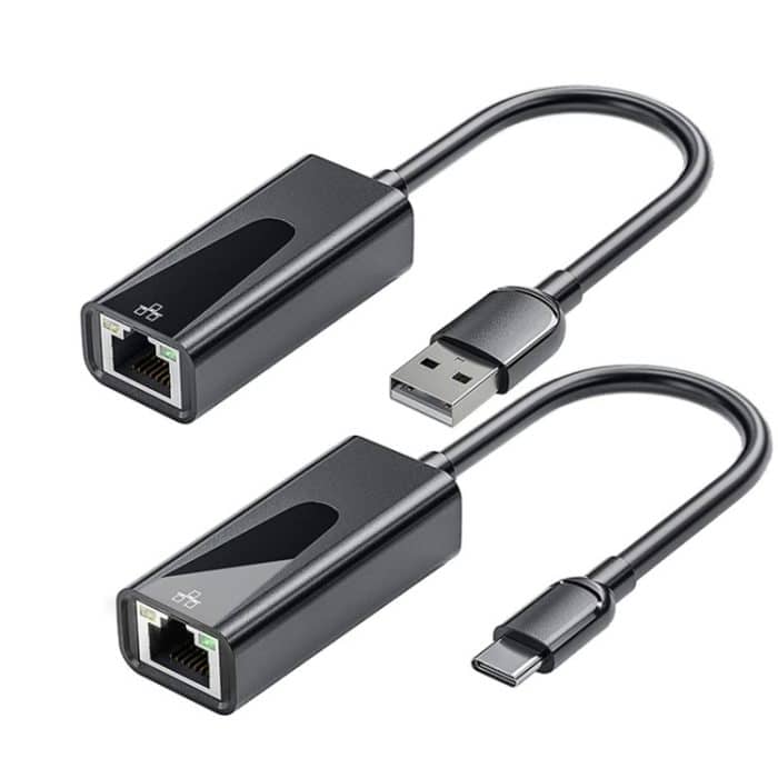 1000 Mbit/s RJ45-Netzwerkkarte USB-Ethernet-Adapter, USB 3.0, Type-C – Bild 2