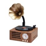 T15 Vinyl-Atom-Bluetooth-Retro-Wireless-Audio-Desktop-Lautsprecher