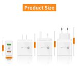 45 W PD25W + 2 x QC3.0 USB-Multi-Port-Ladegerät mit USB-auf-Typ-C-Kabel, EU-Stecker, EU Plug + USB to Type-C Cable – Bild 6