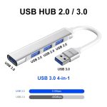 ENKAY Hat-Prince ENK-AT114 4 Ports USB 3.0 Splitter Multi-Ports Expansion HUB Extender Connector Adapter, USB 3.0, Type-C – Bild 8