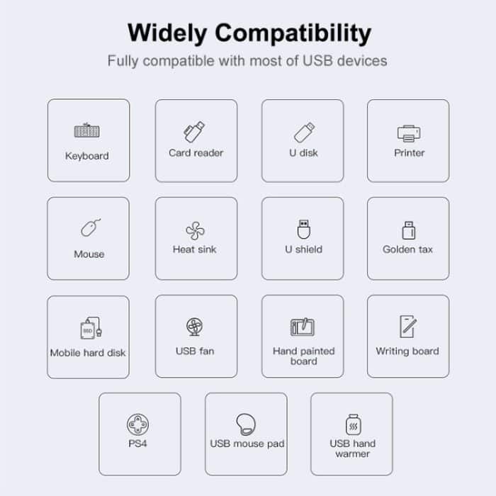 ENKAY Hat-Prince ENK-AT114 4 Ports USB 3.0 Splitter Multi-Ports Expansion HUB Extender Connector Adapter, USB 3.0, Type-C – Bild 2