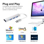 ENKAY Hat-Prince ENK-AT114 4 Ports USB 3.0 Splitter Multi-Ports Expansion HUB Extender Connector Adapter, USB 3.0, Type-C – Bild 6