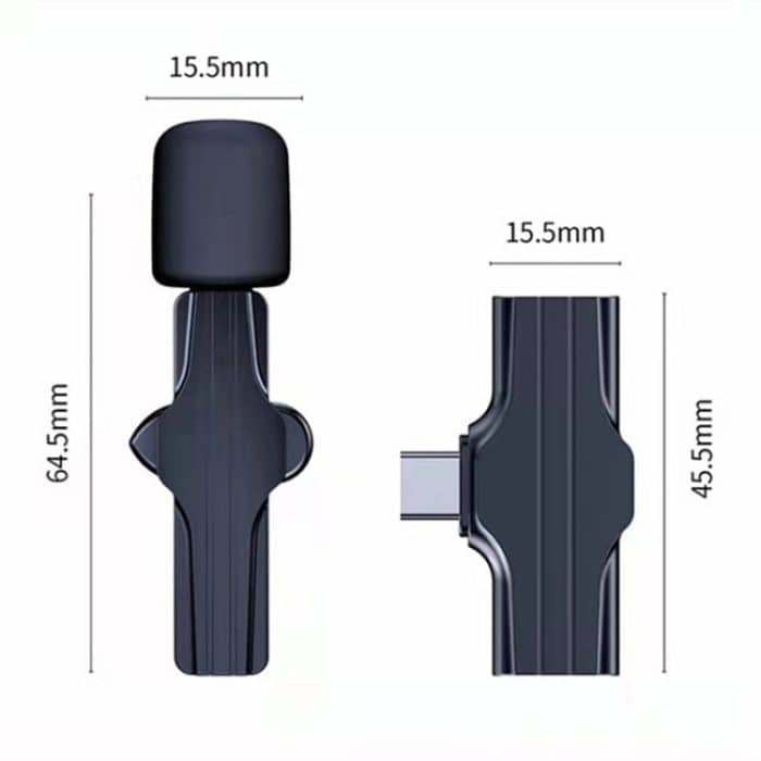 K18 Mobiles Mini-Ansteckmikrofon Live-Streaming-Vlog-Funkmikrofon – Bild 2