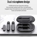 K61 Tragbares kabelloses Ansteckmikrofon mit Geräuschunterdrückung für Aufnahmen – Bild 6