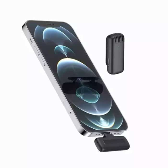 J11 Kabelloses Ansteckmikrofon Tragbares Audio-Video-Aufnahme-Mini-Mikrofon – Bild 4