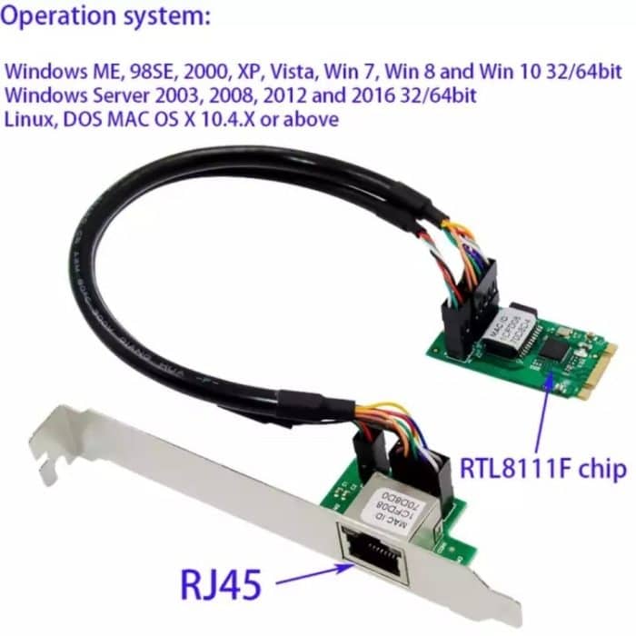 ST7245 M2 auf RJ45 Netzwerkkarte für RTL8111F Chipsatz – Bild 3