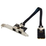 ST7242 Mini-PCIE-Dual-RJ45-Gigabit-Ethernet-Netzwerkschnittstellenkarte NHI350AM2 – Bild 2