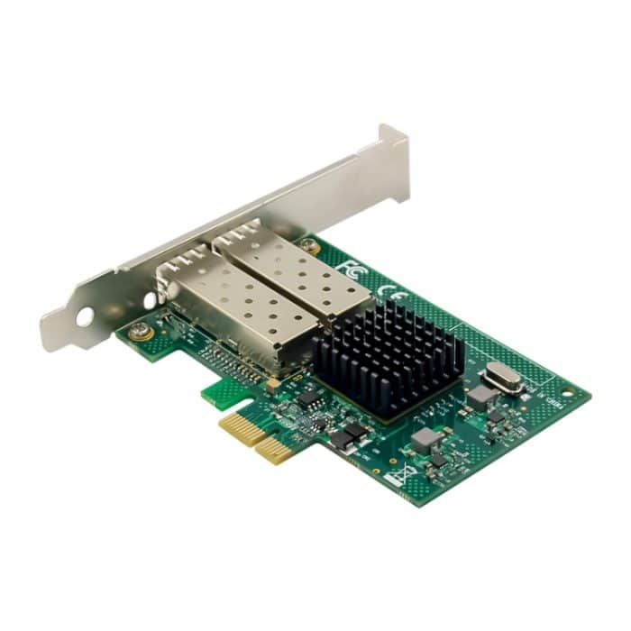 SYA0019641.jpg ST7257 PCIE X1 82576EB Dual-Port-SFP-Ethernet-Karte NIC – Bild 1