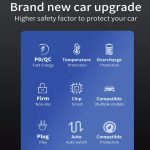 38 W PD20W + QC3.0 USB-Autoladegerät mit USB-auf-Typ-C-Datenkabel, Länge: 1 m, USB to Type-C Cable (White), USB to Type-C Cable (Black) – Bild 6