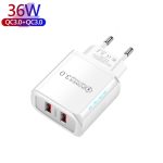 36-W-Dual-Port-QC3.0-USB-Ladegerät mit 3-A-USB-auf-Micro-USB-Datenkabel, EU-Stecker, EU Plug + USB to Micro USB Cable – Bild 7