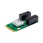 ST551 6 Gbps PCIe B+M Key auf 2 Port SATA 3.0 Karte M.2 auf Dual SATA Adapter – Bild 5