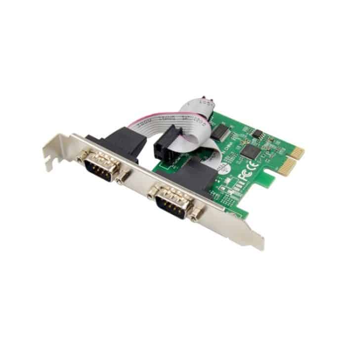 ST316 2 Ports RS232 zu PCIE Konverterkarte AX99100 Chipsatz – Bild 1