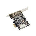 ST23 PCI Express 3 Port Firewire 1394B & 1394A PCIe 1.1 x1 Karte – Bild 4