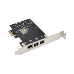 ST23 PCI Express 3 Port Firewire 1394B & 1394A PCIe 1.1 x1 Karte – Bild 5