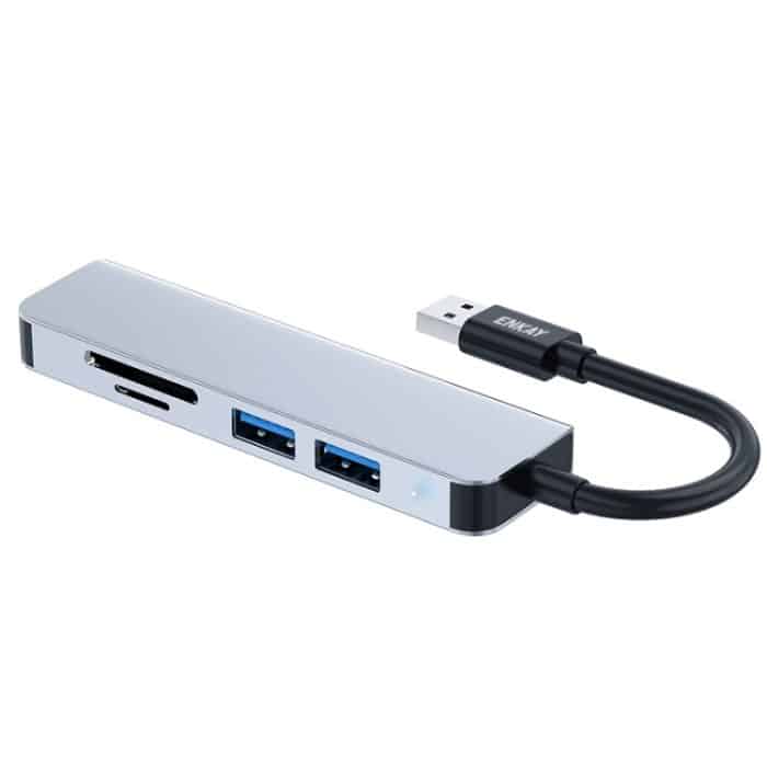 SYA002061301.jpg ENKAY Hat-Prince 5-in-1-Dockingstation-Adapter HUB SD/TF-Kartenleser, USB 3.0, Type-C – Bild 1
