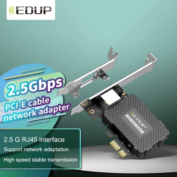 EDUP EP-9635C 2,5 Gbps Gigabit Game Wired Network Card 2500M High Speed Internet Port Expansion Desktop PC Adaptive Ethernet Network Adapter – Bild 4