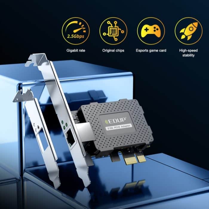 EDUP EP-9635C 2,5 Gbps Gigabit Game Wired Network Card 2500M High Speed Internet Port Expansion Desktop PC Adaptive Ethernet Network Adapter – Bild 5