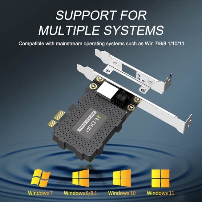 EDUP EP-9635C 2,5 Gbps Gigabit Game Wired Network Card 2500M High Speed Internet Port Expansion Desktop PC Adaptive Ethernet Network Adapter – Bild 10