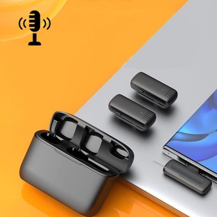 One by Two Wireless Lavalier-Mikrofone mit Ladeetui, Anschluss: 8-polig – Bild 2