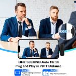 One by Two Kabelloses Lavalier-Mikrofon, kabelloses Rauschunterdrückungsmikrofon mit Ladeetui, Anschluss: 8-polig – Bild 3