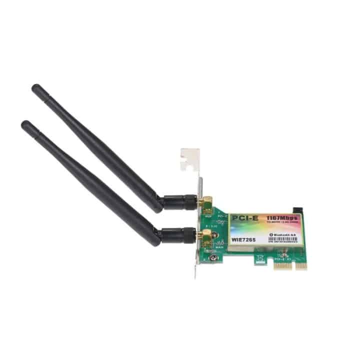 WIE7265 Dual Band 802.11ac 1167Mbps PCI-e WLAN-Adapter + Bluetooth 4.2 WLAN-Netzwerkkarte – Bild 3