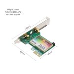 WIE7265 Dual Band 802.11ac 1167Mbps PCI-e WLAN-Adapter + Bluetooth 4.2 WLAN-Netzwerkkarte – Bild 6