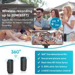 Kabelloses Lavaliermikrofon Ansteckmikrofon für Typ-C / USB-C-Geräte mit Ladekoffer – Bild 6