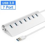 7301 7 Port USB 3.0 HUB 5 Gbit/s Hochgeschwindigkeits-Netzteil