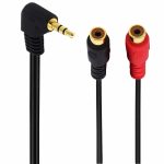 JUNSUNMAY 3,5-mm-Winkelstecker auf Dual-RCA-Stereo-Audiokabel-Adapter 20 cm – Bild 2