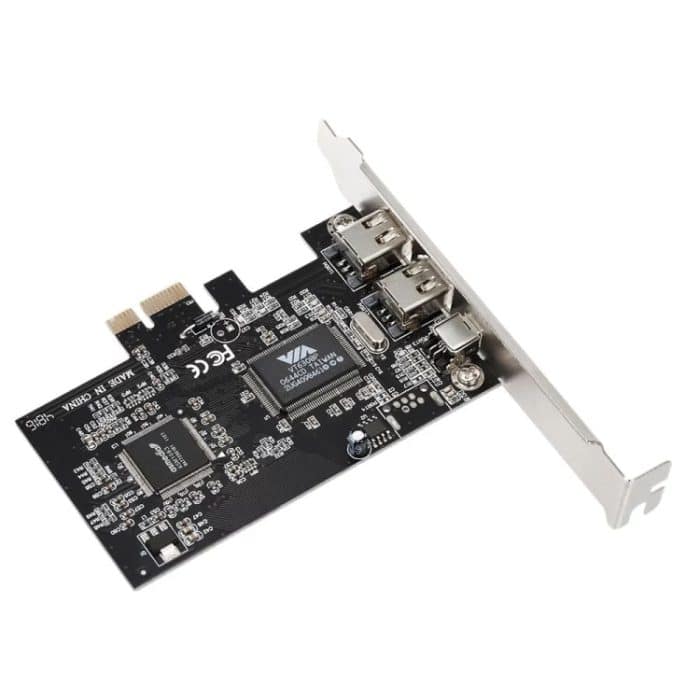 PCI-E 3 Ports 1394a 1394b Firewire-Erweiterungskarte 2 x 6-polig + 1 x 4-polig für Desktop-PC – Bild 1