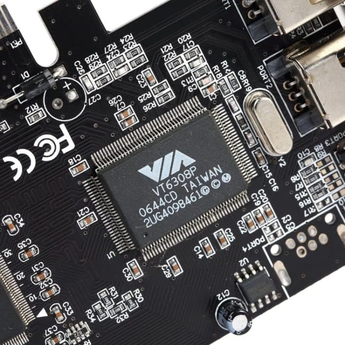 PCI-E 3 Ports 1394a 1394b Firewire-Erweiterungskarte 2 x 6-polig + 1 x 4-polig für Desktop-PC – Bild 6