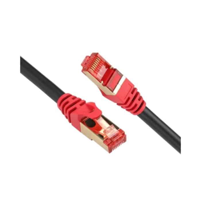 Vergoldeter Kopf CAT7 Hochgeschwindigkeits-10-Gbit / s-Ethernet-RJ45-Netzwerk-LAN-Kabel (10 m) – Bild 4