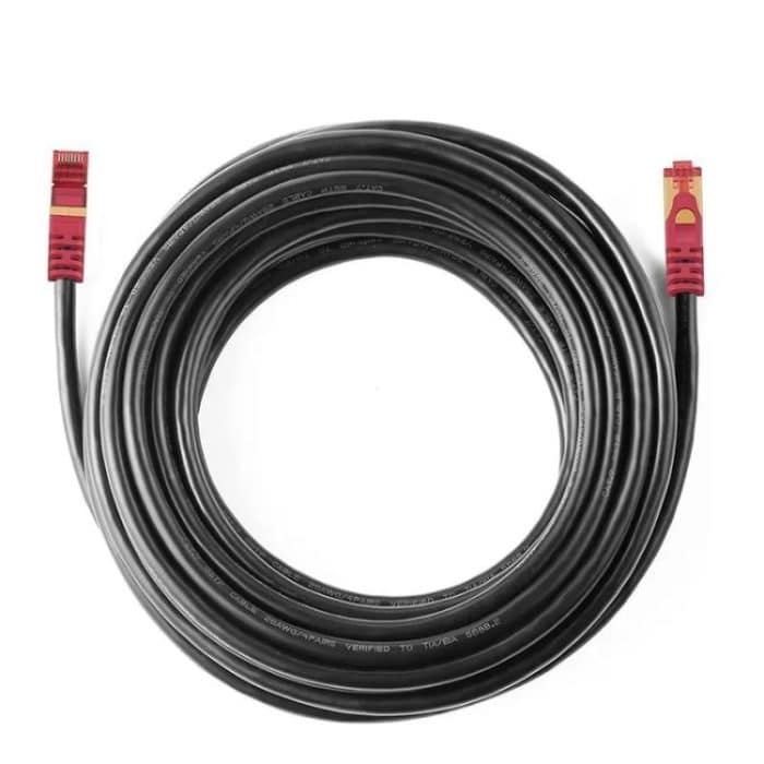 Vergoldeter Kopf CAT7 Hochgeschwindigkeits-10-Gbit / s-Ethernet-RJ45-Netzwerk-LAN-Kabel (10 m) – Bild 6