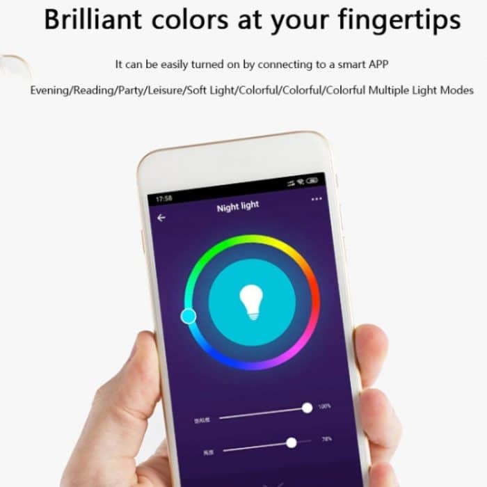 008B Tuya Wifi Remote LED Bedside Touch Lamp RGB Farbwechsel dimmbares Licht – Bild 6