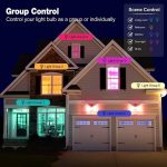 DP01 2 Stück TUYA WiFi Smart Glühbirne 15W E26 E27 RGB + Weiß + Warmweiße LED-Birne – Bild 3