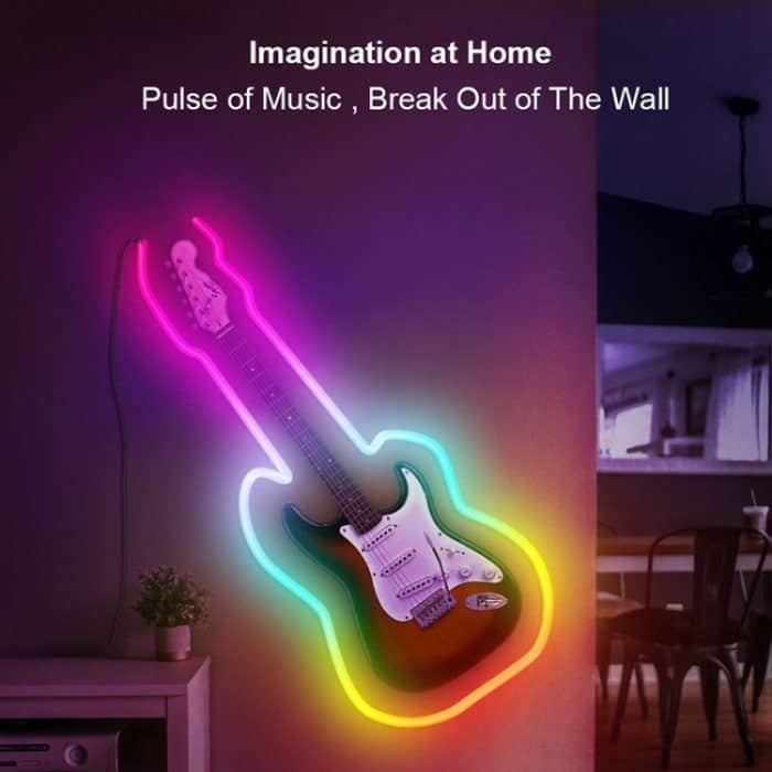 NH021 Wasserdichtes 3 m langes TUYA WIFI-Musiksynchronisations-RGB-Neonlichtseil – Bild 6