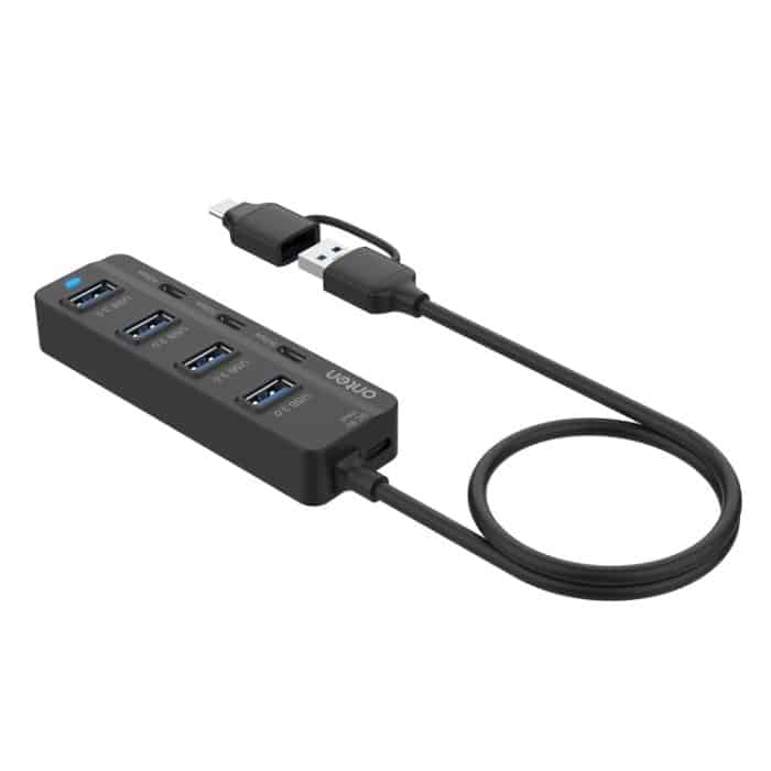 Onten UCA5306 7 in 2 USB3.0 + Typ-C 7-Ports HUB-Dockingstation unterstützt OTG-Funktion – Bild 3