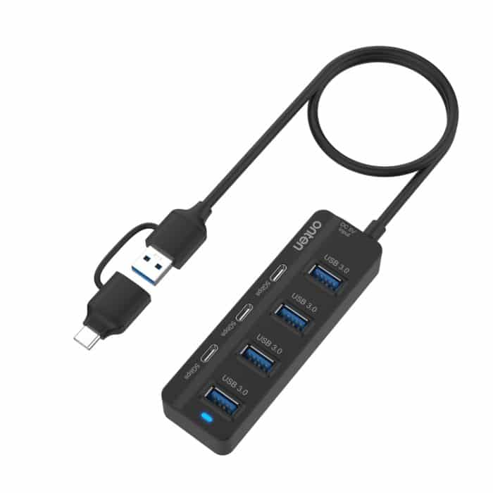 Onten UCA5306 7 in 2 USB3.0 + Typ-C 7-Ports HUB-Dockingstation unterstützt OTG-Funktion – Bild 4