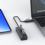 Onten UCA5306 7 in 2 USB3.0 + Typ-C 7-Ports HUB-Dockingstation unterstützt OTG-Funktion – Bild 6
