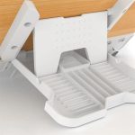 BG-2 Hölzerner faltbarer Bücherregal-Tablet-PC-Stützständer – Bild 5