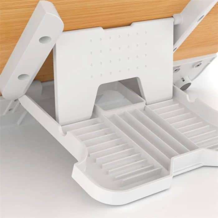 BG-2 Hölzerner faltbarer Bücherregal-Tablet-PC-Stützständer – Bild 5