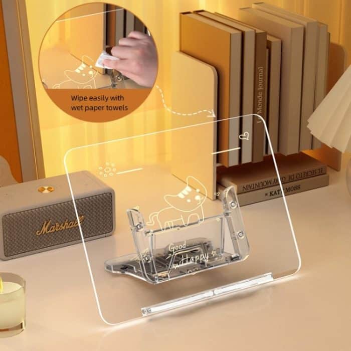 BG-2Y Für iPad Tablet PC Winkelverstellbares transparentes Acryl-Leseregal – Bild 5