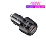 P29 48W PD30W + QC3.0 18W USB-Autoladegerät mit zwei Anschlüssen, P29 (Black), P29 (White) – Bild 6