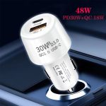 P29 48W PD30W + QC3.0 18W USB-Autoladegerät mit zwei Anschlüssen, P29 (Black), P29 (White) – Bild 4