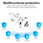 P28 USB-C PD30W + QC3.0 18W USB-Autoladegerät mit zwei Anschlüssen, P28 (Black), P28 (White) – Bild 4