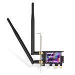 EDUP EP-9658 PCI-E WiFi 6-Karte AX1800M Bluetooth 5.2-Adapter für Desktop-PC, 2,4 GHz/5,8 GHz Dualband Wireless PCI-E interne Netzwerkkarte