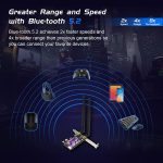 EDUP EP-9658 PCI-E WiFi 6-Karte AX1800M Bluetooth 5.2-Adapter für Desktop-PC, 2,4 GHz/5,8 GHz Dualband Wireless PCI-E interne Netzwerkkarte – Bild 9